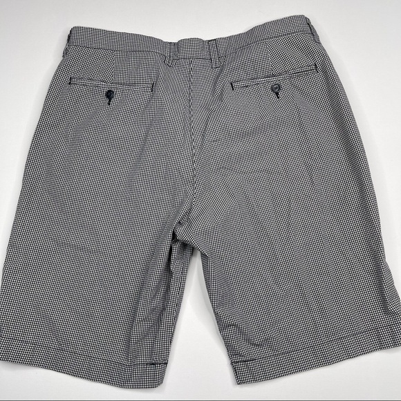 JCrew Shorts Gingham Black White Y2K Beach Summer Preppy Vacation Golf Grandpa - Picture 3 of 13